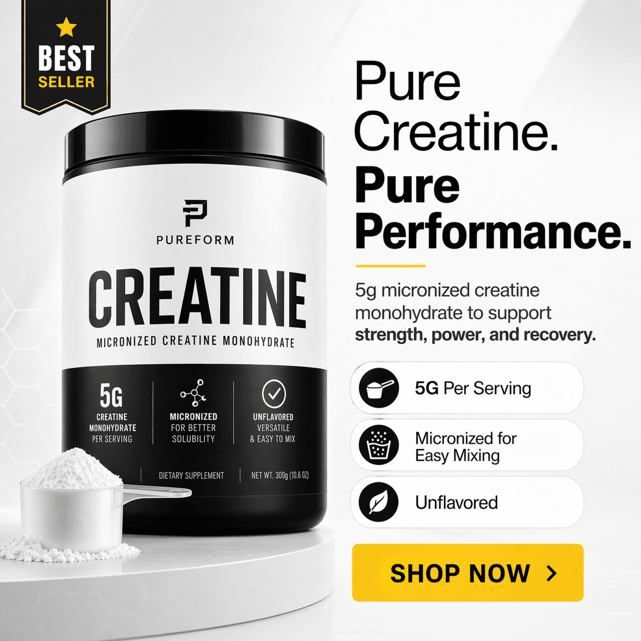 Pureform creatine product card preview